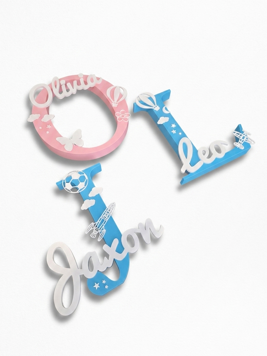 Handmade Personalised Nursery Letter Decor