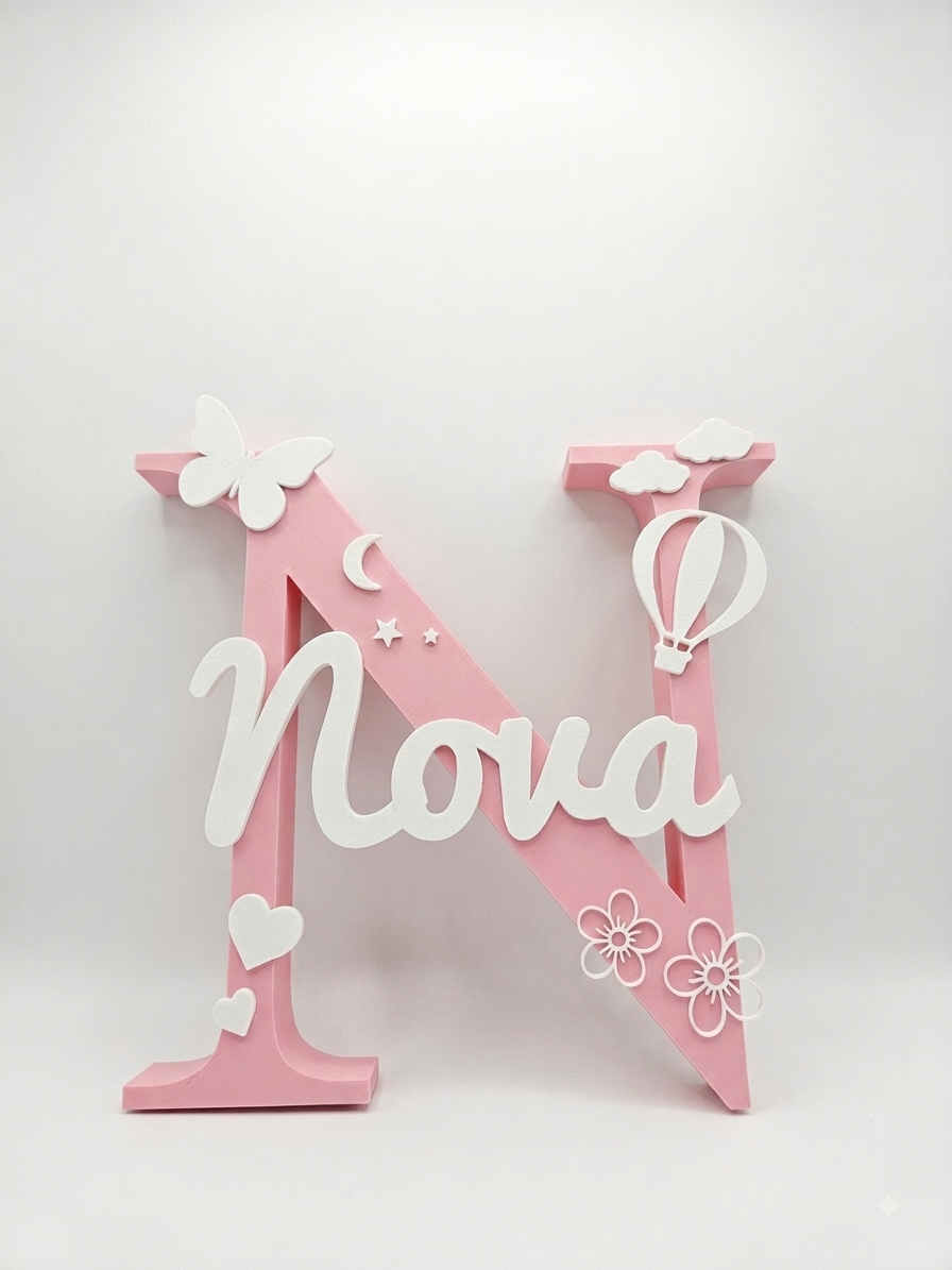 Handmade Personalised Nursery Letter Decor