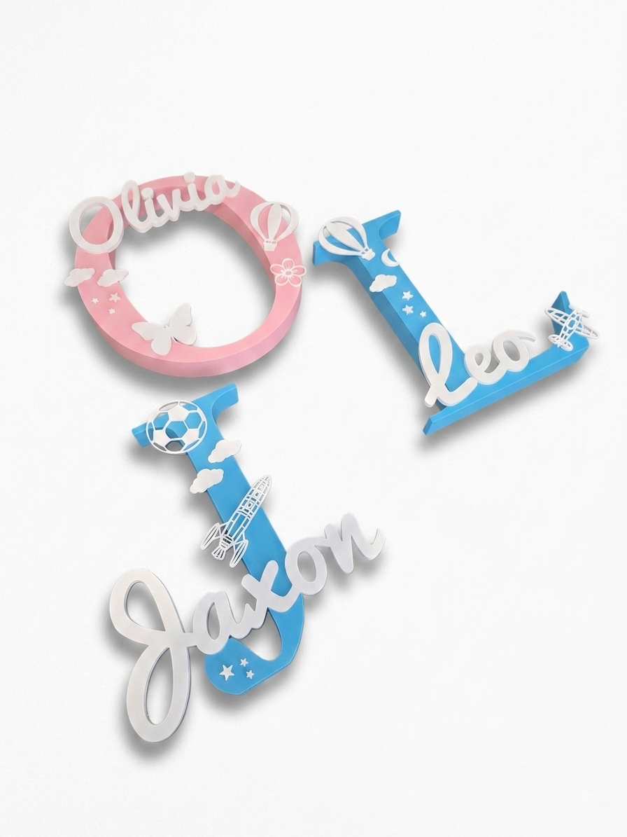 Handmade Personalised Nursery Letter Decor